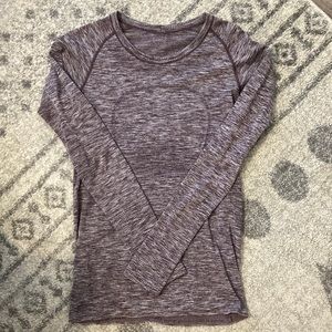 Lululemon run swiftly long sleeve, size 8, EUC